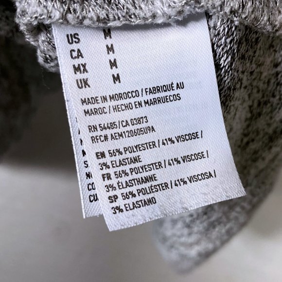 American Eagle M Gray Tulip Hem Oversized Sweater - Picture 10 of 10